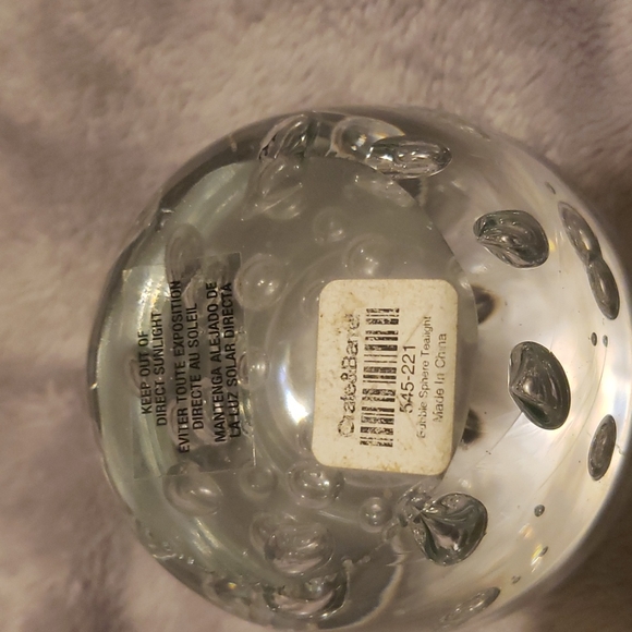 Crate and Barrel Bubble Glass Tea Light Votive - Picture 3 of 3